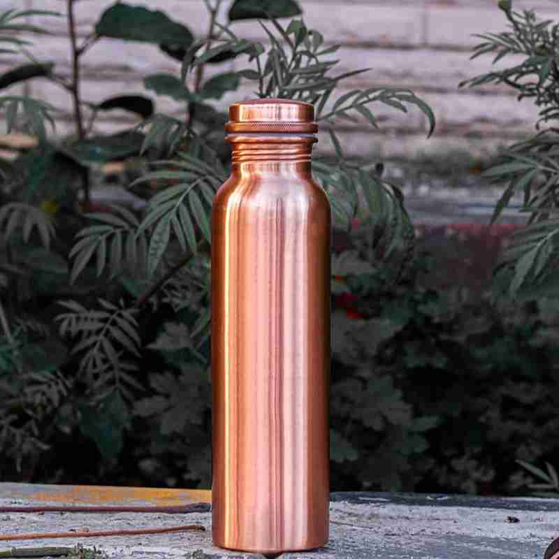 Copper Plain Shine Water Bottle - 1 Litre