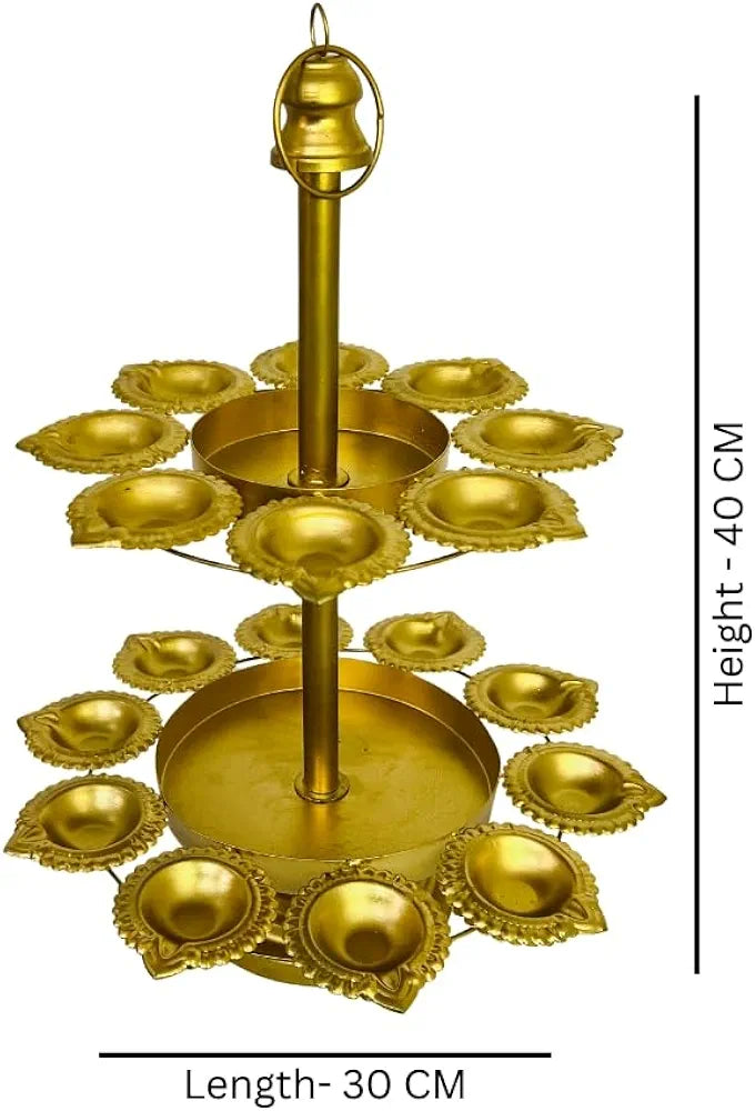 Tree Beautiful Two Layer Diya Urli Decorative Bowl