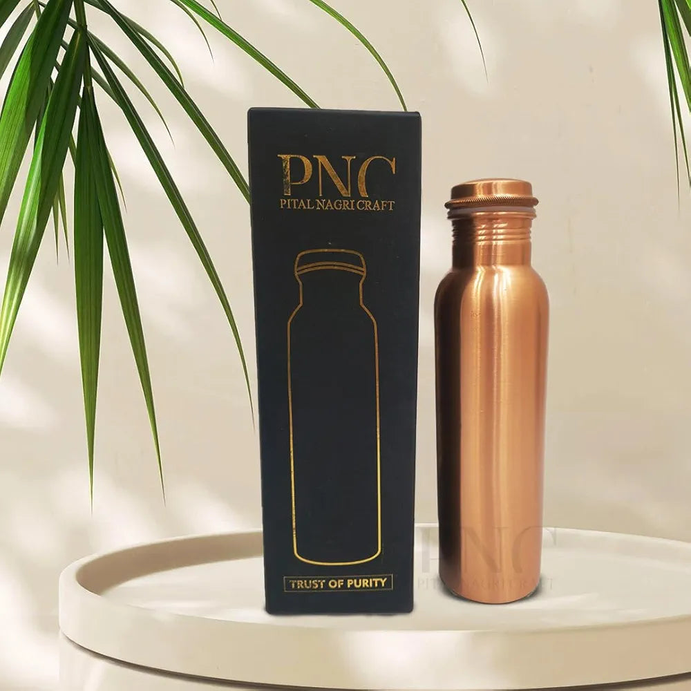 Copper Plain Shine Water Bottle - 1 Litre