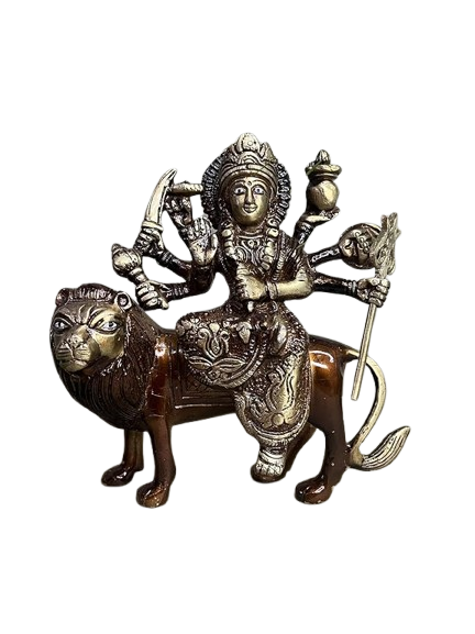 Antique Brass Statue/Idol of Goddess Devi