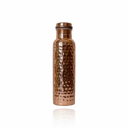 Pital Nagri Craft - Copper Small Hammered Finish, Copper Water Bottle - 1 Litre