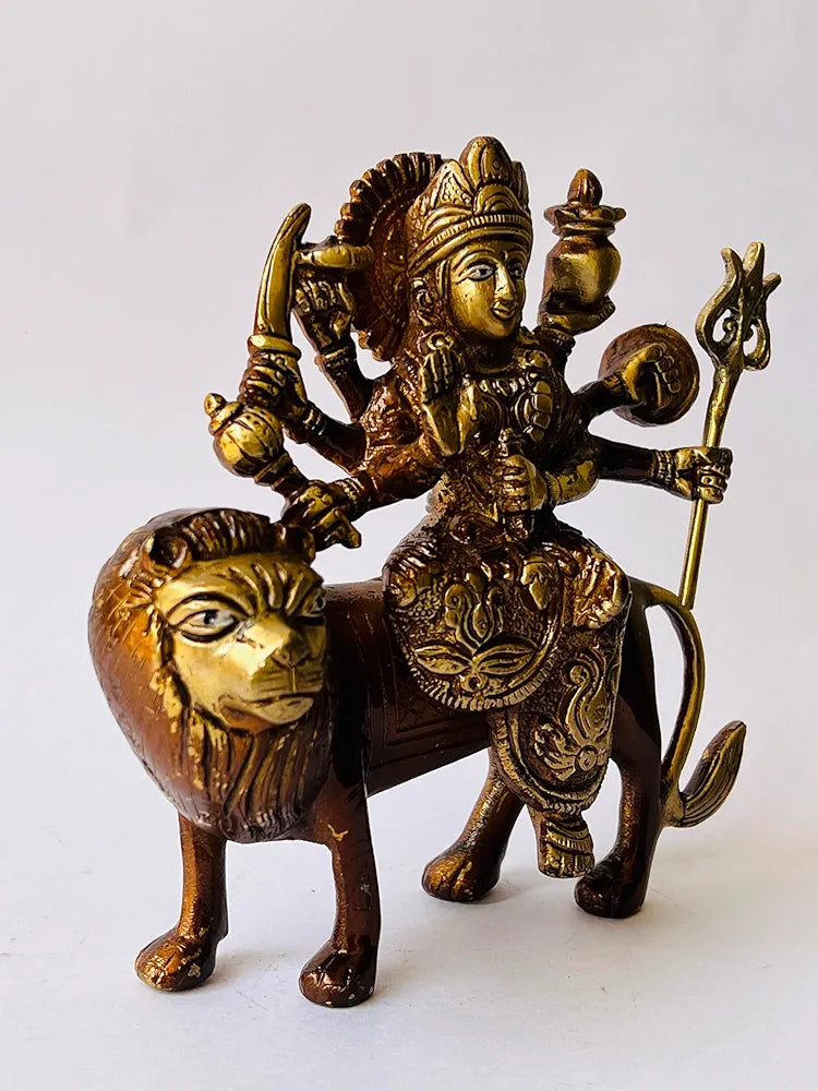 Antique Brass Statue/Idol of Goddess Devi