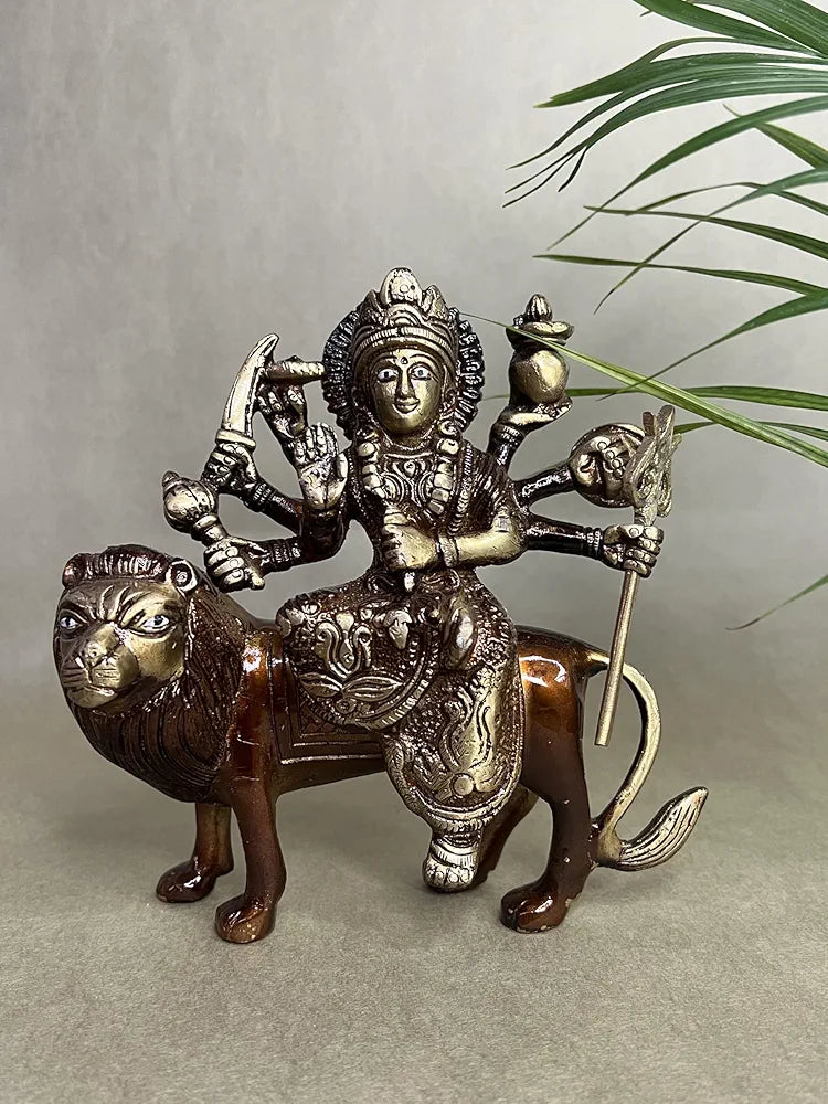 Antique Brass Statue/Idol of Goddess Devi