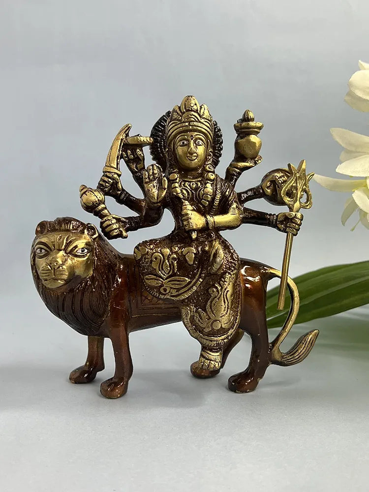 Antique Brass Statue/Idol of Goddess Devi